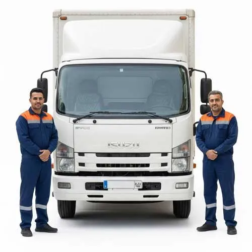 قیمت کامیون ایسوزو مشهد + ۲ کارگر
