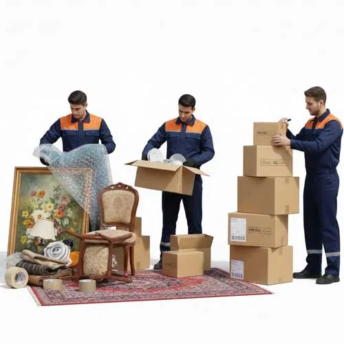  باربری مشهد به تهران؛ بسته بندی اثاثیه